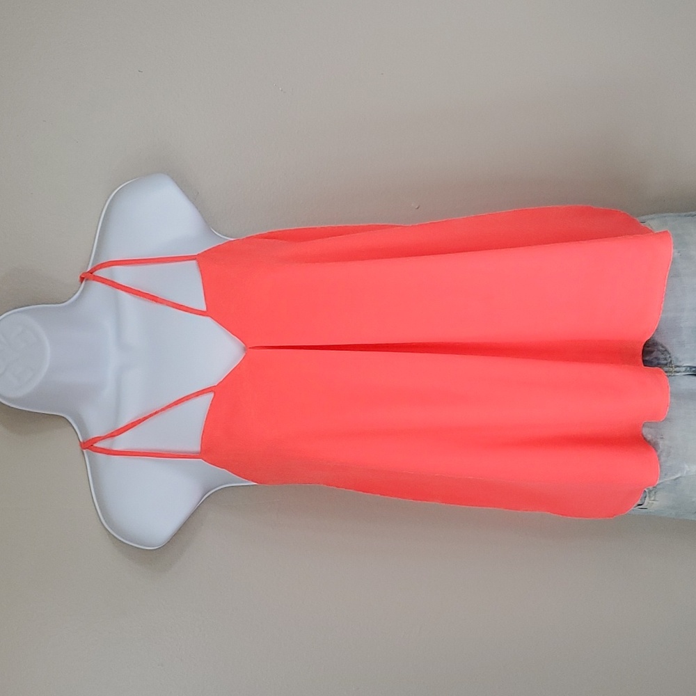 Express Flowy Neon Tank With Strappy Back